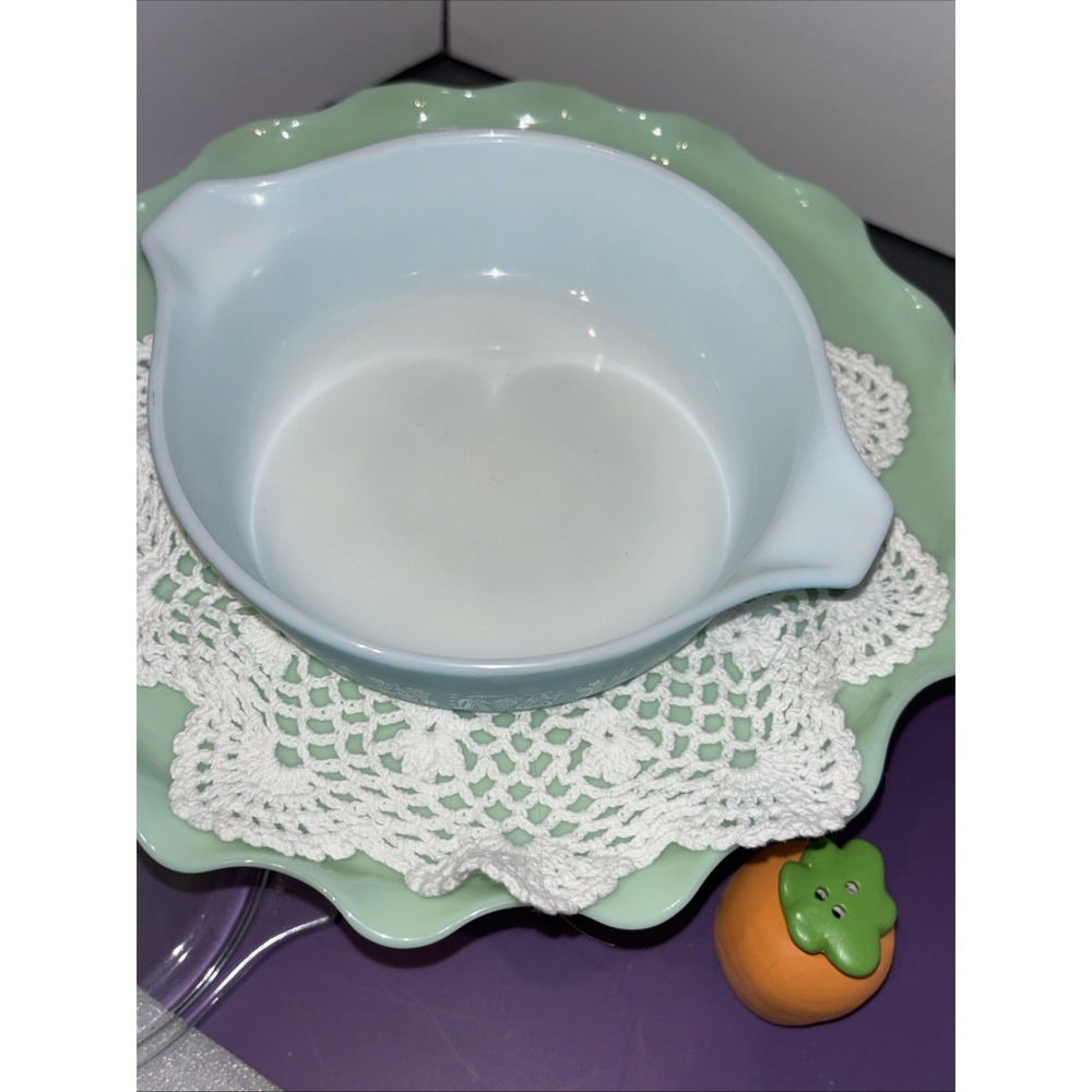 Pyrex Butterprint Casserole Set 471-475 w/Lids 1959-1968 - Picture 12 of 13